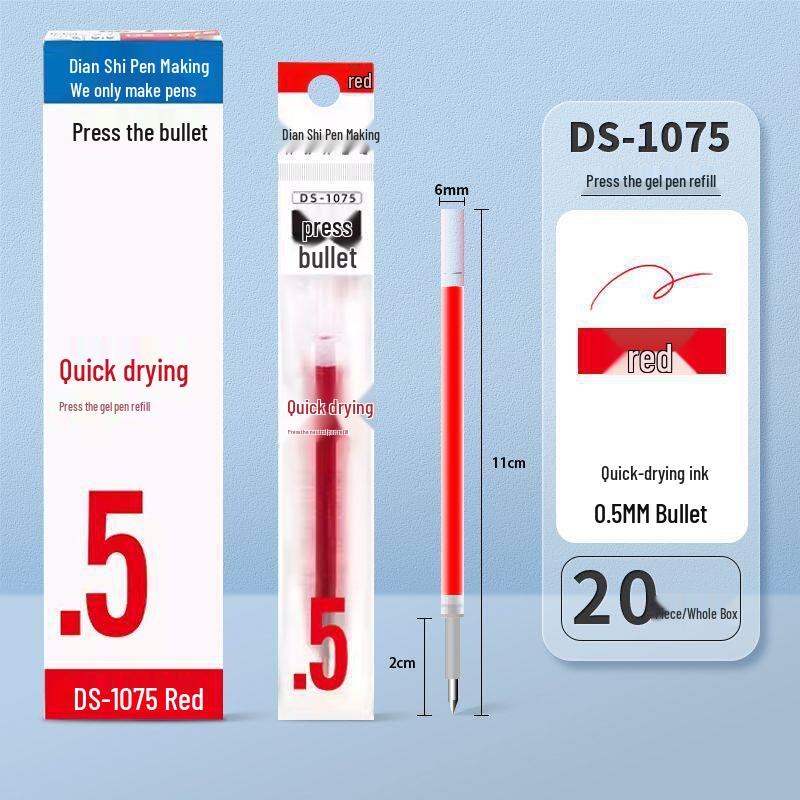 Point Stone Soft Grip Quick-Drying Gel Pen 0.5mm Bullet Tip, Black/Red/Blue, Ideal for Exams