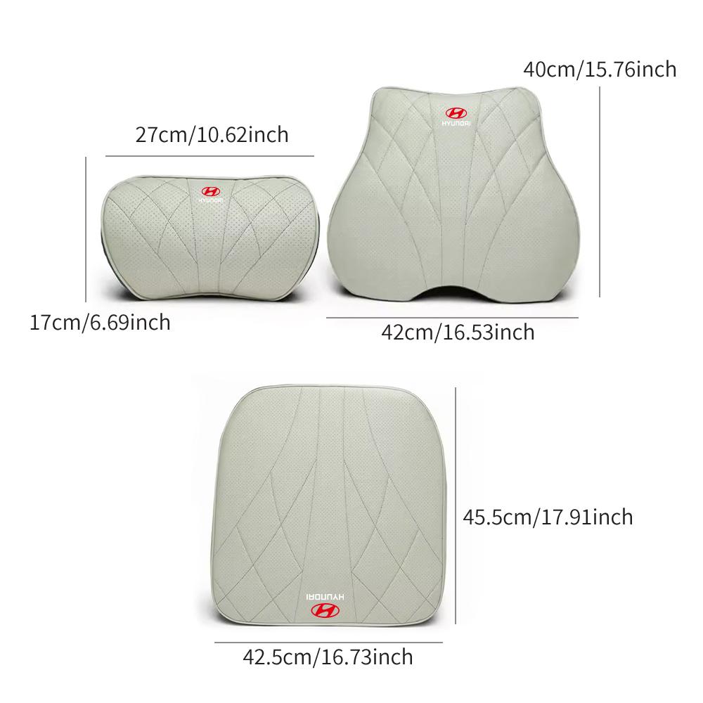 Car Neck Cushion Memory Foam Car Lumbar Support Headrest Auto Seat Mat Pad For Hyundai i20 i30 GDI Sonata Palisade Elantra Wagon YY222
