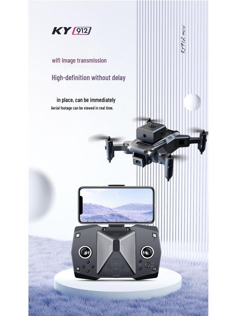 KY912 HD 4K Mini Drone with Four-Sided Obstacle Avoidance and Remote Control