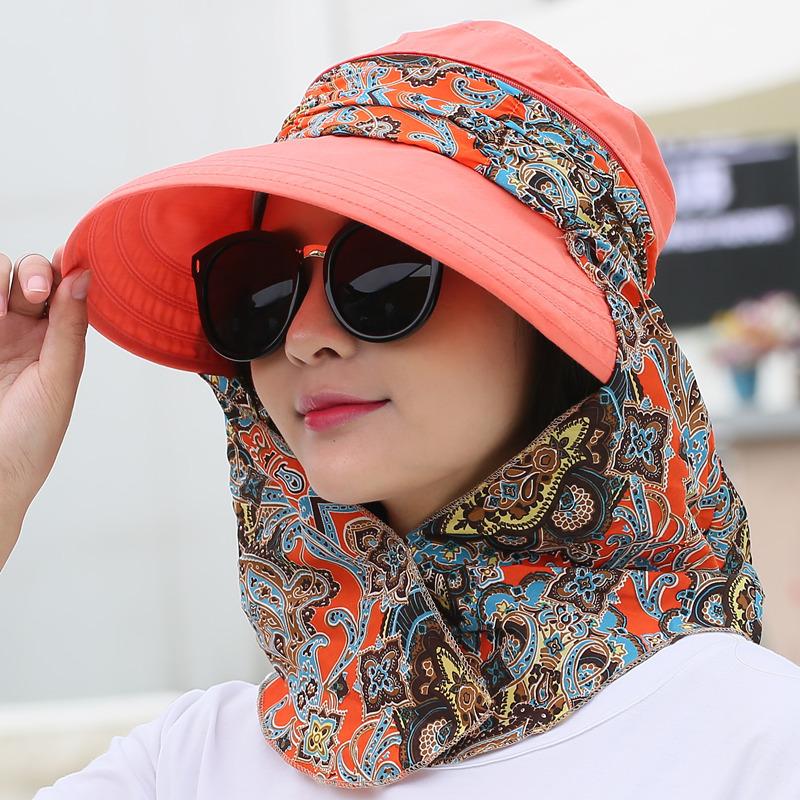 Outdoor cycling sun hat summer, ladies, hat, summer big edge sun hat beach hat Korean version sun hat