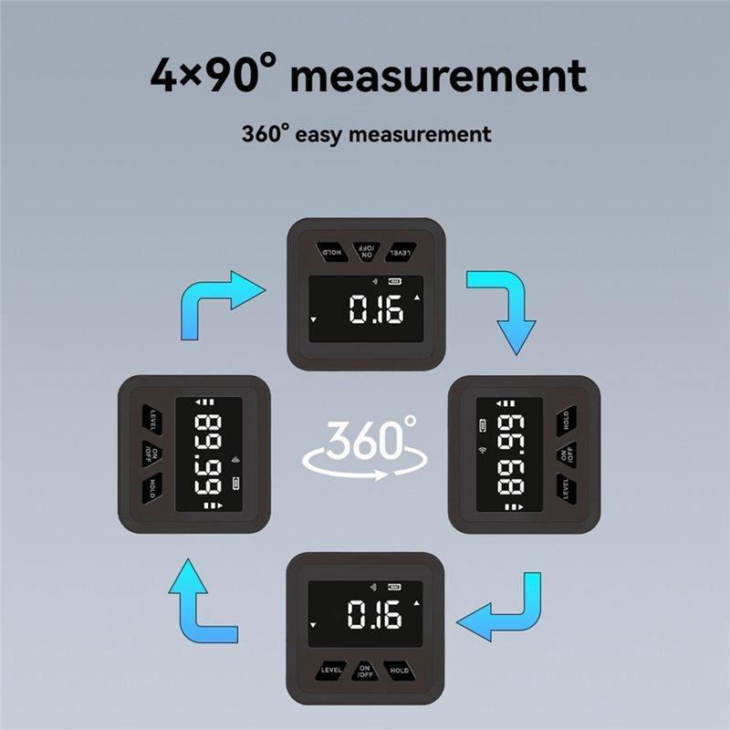 2025 Trend Digital Inclinometer Angle Gauge Horizontal Bubble Precision Measurement Tool Digital Protractor