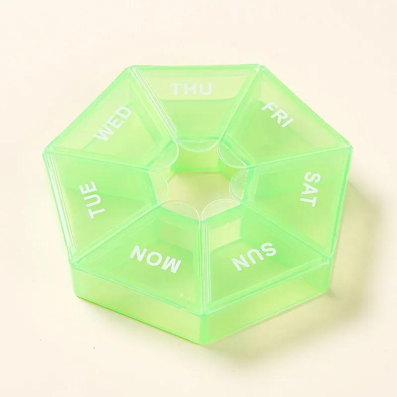 New Hot 7 Days 7 Grids Mini Premuim Portable Travel Vitamin Pill Box Cases Container Organizer Storage Tablets Medicine FishOils