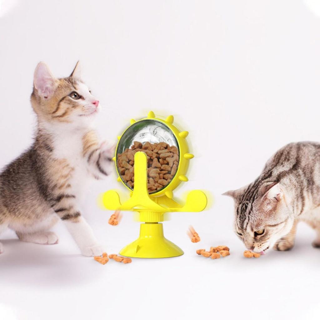 Dog Toys Cat Feeding Interactive Wheel Toys Pet Leaking Food Training Ball Slow Dog Cat Feeder Funny Dog Wheel Interactive Toy
