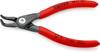 KNIPEX Präzisions-Sprengringzange für gebogene Löcher 4821-J01, (SB)
