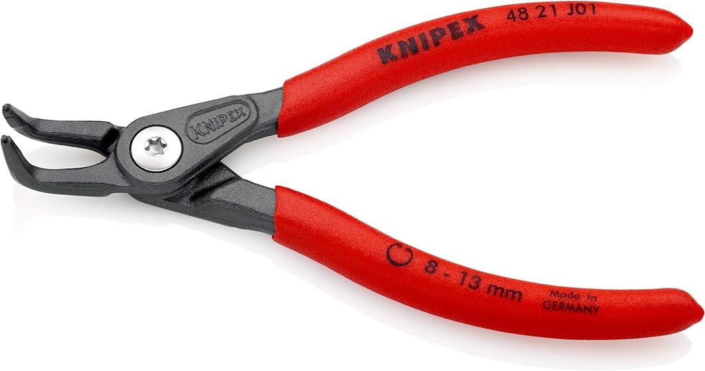 KNIPEX Präzisions-Sprengringzange für gebogene Löcher 4821-J01, (SB)