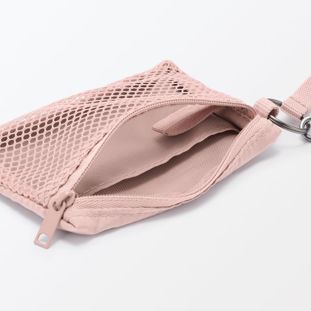 MUJI Polyester Card Case - Pink Approx. 8 x 12 cm 84769535