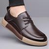 Męskie Retro Skórzane Lekkie Antypoślizgowe Casualowe Buty Biznesowe