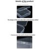 Square pp plastic fishing hook box, semi-transparent square packaging box, small parts organizer