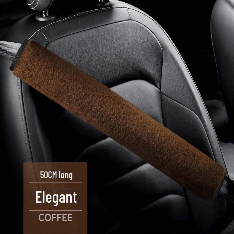 Oddychający pokrowiec na pas bezpieczeństwa do samochodów osobowych i ciężarowych: Ochraniacz na ramię z pluszu, 27x50 CM, zapobiegający usztywnieniu i zużyciu, ciepły i wygodny.