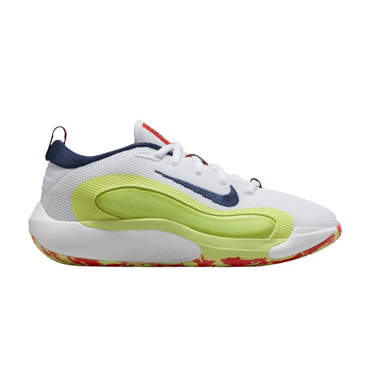 

Nike IsoFly GS White Limelight Midnight Navy Kids Sneakers Light-Lemon-Twist HJ3866-100 40