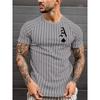 Loose sports T-shirt 3D digital printed short sleeved youth fashion summer casual round neck T-shirt for men