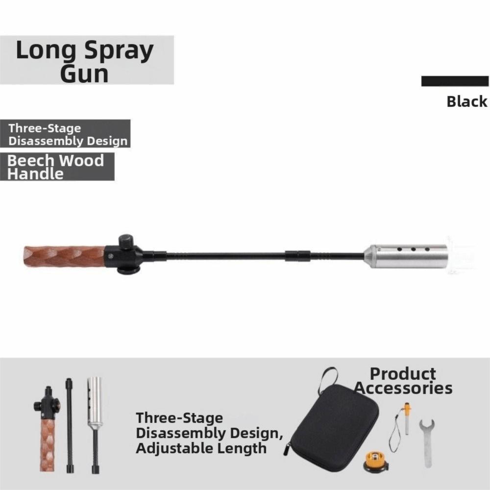 Removable Fuel Burner Lighter Timber Handle Flame Lighter Lengthened BBQ Igniter Fire Starting