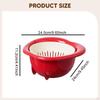 Kitchen Colander Strainer Set Drain Basin Basket Shaped Decor Double Layered Fruit Bowl Organizer