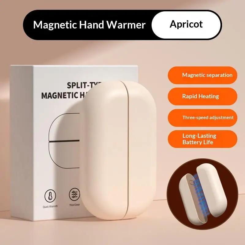 2-in-1 Magnetische Wiederaufladbare Handwärmer Elektrische Tragbare Handwärmer Langanhaltende Sichere Heizung Wärmer Taschenkocher