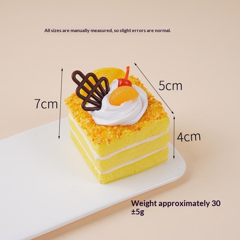 1Pcs Soft Cartoon Fruit Cake Roll Anti-Stress Mochi Pu Foam Toys New Slow Rebound Cake Squeeze Toy For Kids Adult