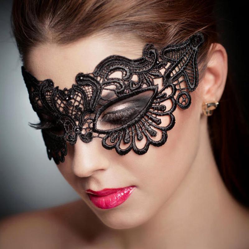Damen Augen Gesichtsmaske Maskenball Kostüm Halloween Kostüm Sexy Partymasken Spitze Sexy Kostüme Party Masken Zubehör