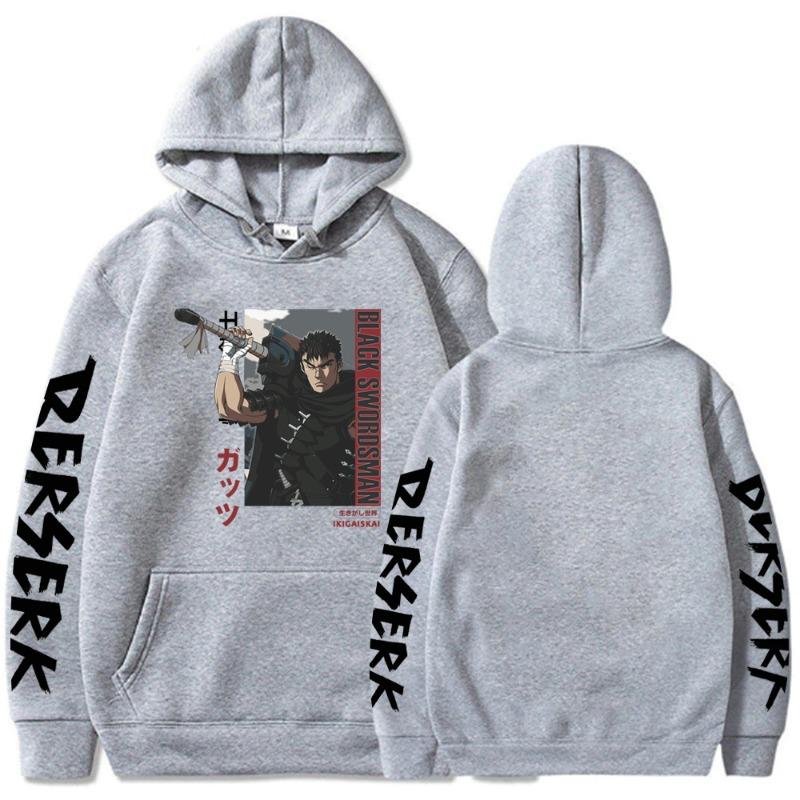 Berserk Guts Japanese Animation Hoodie Fashion Design Men Women Sweatshirt Fleece Oversized Couples Hoodies