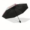 "Magical Unicorn Crown: Floral Fantasy for Kids!"Umbrella, Portable 3-Fold Compact Umbrella for Men & Women ES21
