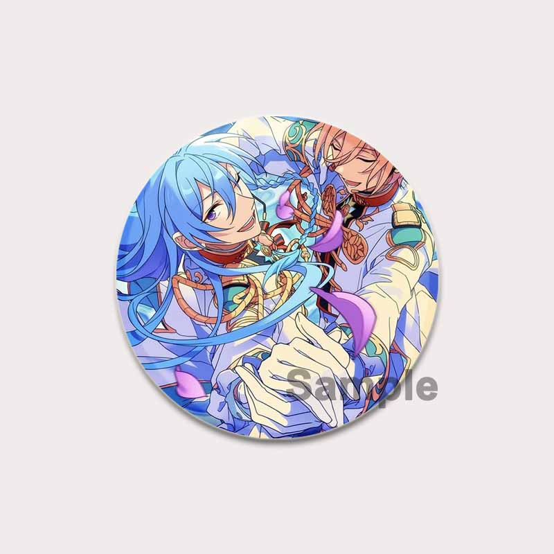 32/44/58mm Anime Ensemble Stars Pin Cartoon Figure Wataru Hibiki Brooch Creative Cute Art Badge for Backpack Decor Fans Collection Gifts