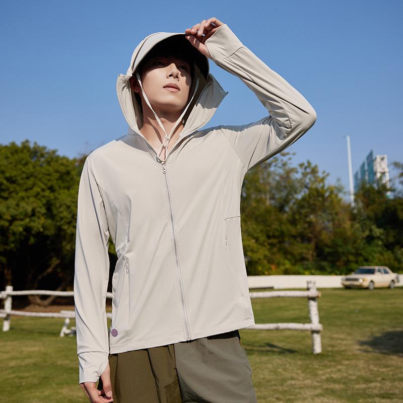 Ice Silk UV Protection Clothing: Unisex Outdoor Sun Shield with Detachable Hood for Cycling, Running, and Fishing