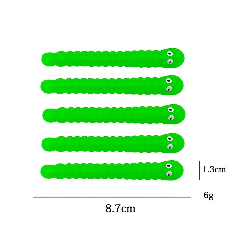 5PCS Caterpillar Pull Worm Fidget Toys Stretch String TPR Rope Sensory Stress Relief Anti Anxiety Toys for Autism ADHD