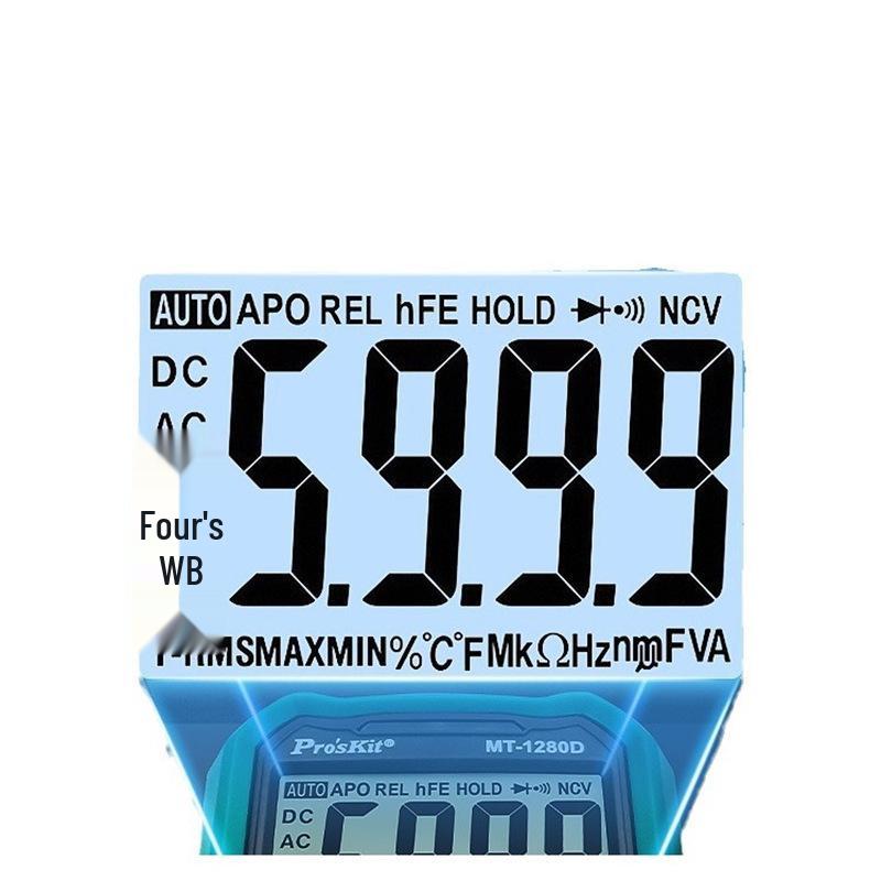 Pro'sKit MT-1280D True RMS Anti-Burn Digital Multimeter for Electricians