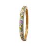 Enamel Flower Bangle Colorful Women's Hand Bracelet Fashion Vintage Cloisonne Bangle  Jewelry Gifts