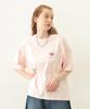 Milkfed Casual Circle Strawberry Logo Short Sleeve Tee in Pink Women's