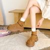 Fashion Women's Platform Suede Ankle Boots 2025 Spring and Autumn Fashion New Dress Designer Walking Casual Fashion Boots Botas
