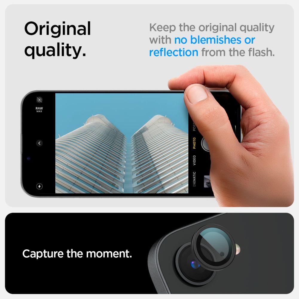 Osłona Aparatu Spigen Optik Pro Glas.tr Ez Fit Camera Protector 2-Pack Iphone 16E Black