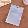 5/10pcs Packaging Pouch Bag Aluminum Foil Polyester Film Translucent Holographic Rainbow Film Sealed Bag Laser Zip Lock Bag
