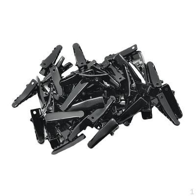50 Pezzi 24mm Mini Mollette Metalliche a Dente Singolo Pinze Alligatore Accessori Fai da Te per Bambini