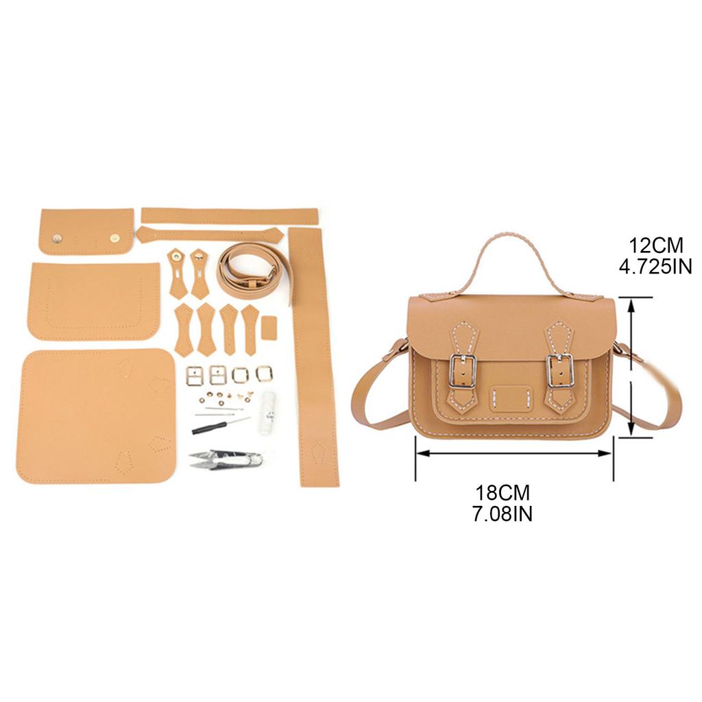 DIY Handmade Bag Retro Style Hand Stitching with Sewing Tools Shoulder Bags