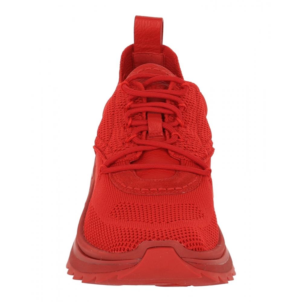 Salvatore Ferragamo Nima Knit Sneakers Red