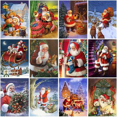 DIY Weihnachten Diamant Malerei 5D Santa Claus Diamant Stickerei Mosaik Kreuz Stich Kit Handwerk Geschenk Wand Kunst Wohnkultur