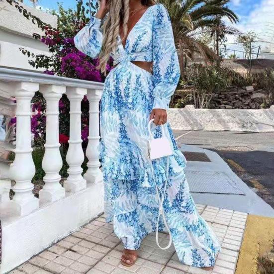 blue and white dresses uk Navy Floral Dress Blue For Womens Puff Sleeve Blue And White Floral Maxi Dress Buy Women Maxi Chest Size:46 re-pricing Emelle Asymmetric Neckline Maxi
