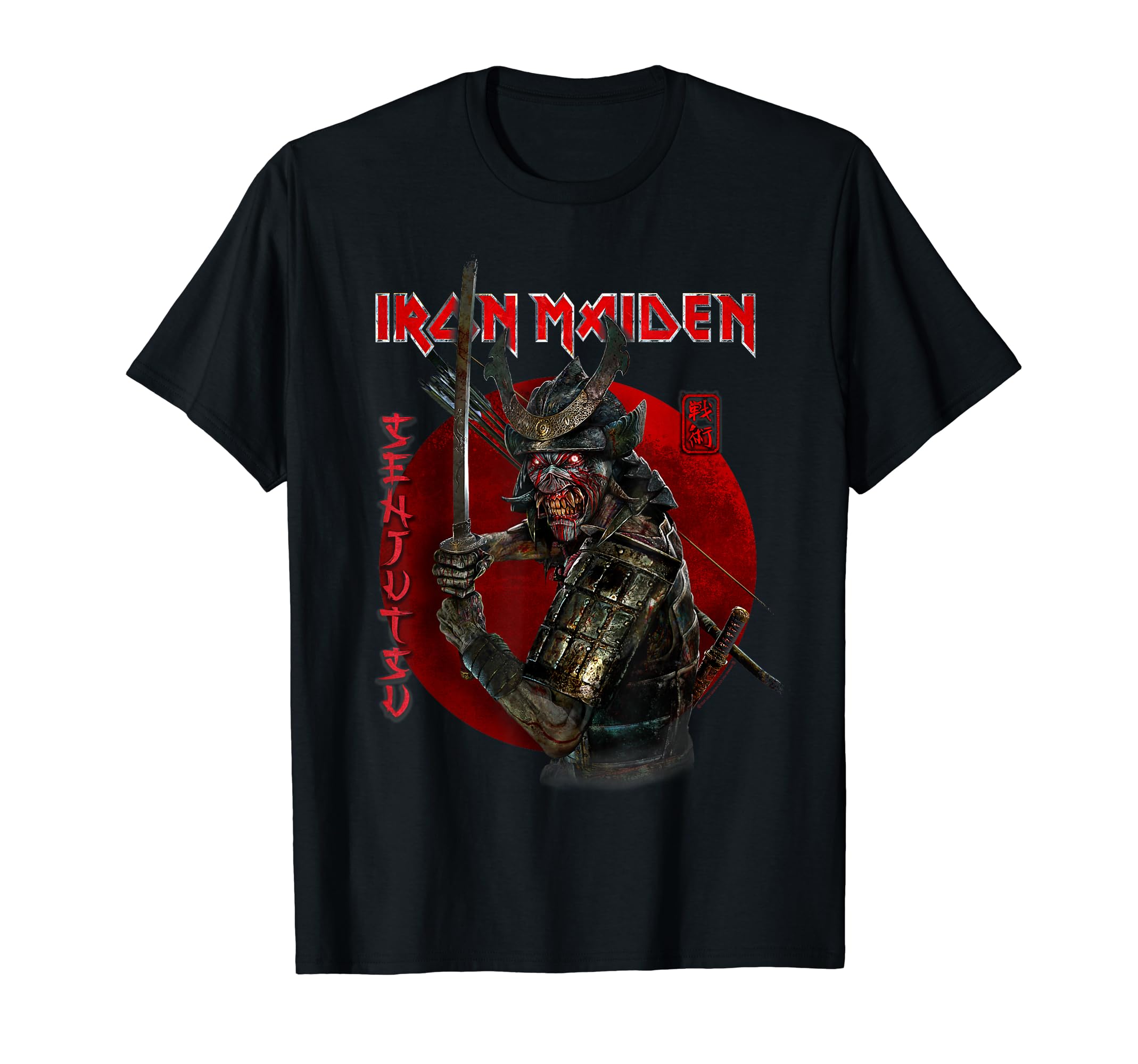 Футболка Iron Maiden Senjutsu Eddie Красный Круг
