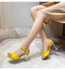 High Heel Women's Transparent Buckle Sandals