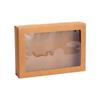 JingJingRS Kraft Paper Disposable Picnic Lunch Boxes