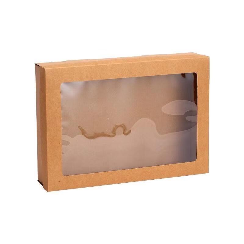 JingJingRS Kraft Paper Disposable Picnic Lunch Boxes