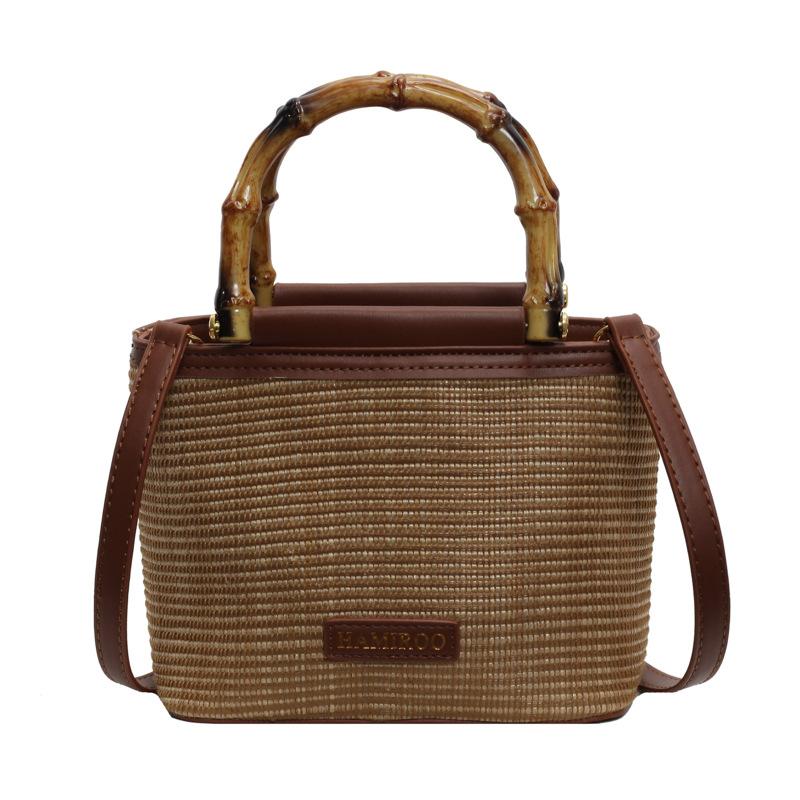 

Персонализированная сумка с пайетками, универсальная сумка-ведро премиум-класса, осенний новый нишевый дизайн, сумка через плечо на одном плече, женская коричневый