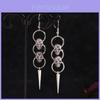 Skull Earring Punk Style Alloy Dangle Jewelry For Women
