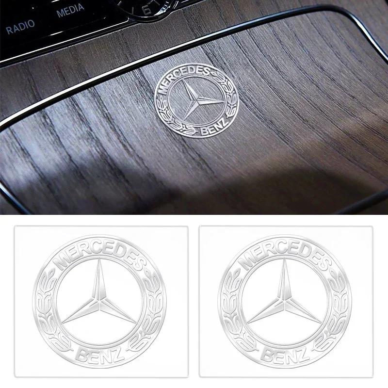 Samolepka na auto Horká 2026 Nová Pro Benz 1ks Kovový Styling auta Odznak na auto Samolepka Pro Mercedes Benz W212 W213 W205 AMG W177 V177 W247 W