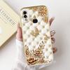 For Samsung Galaxy A10 A10S M01S Phone Case Fashion Flower Back Cover Liquid Silicone Protector on Samsung A 10 Shockproof Funda