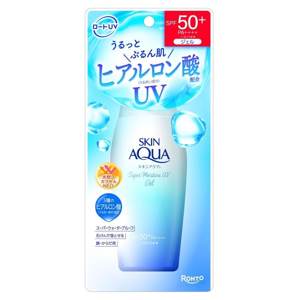 Skin Aqua Super Moisture UV Gel Sunscreen 110g Hyaluronic Acid, Fast Absorption, SPF50+ PA++++