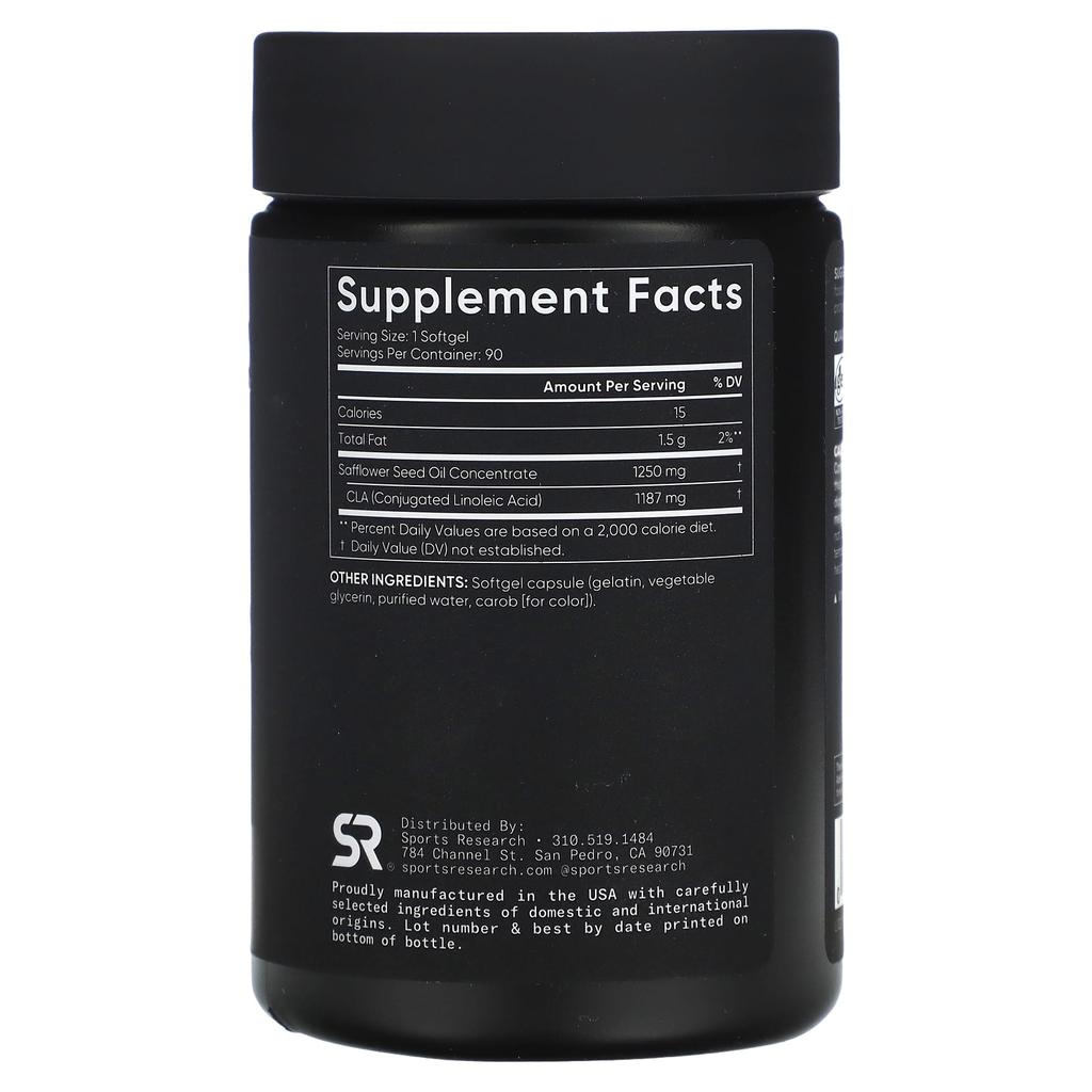 Cla 1250, Maximum Potency, 1,250Mg, 90 Softgels