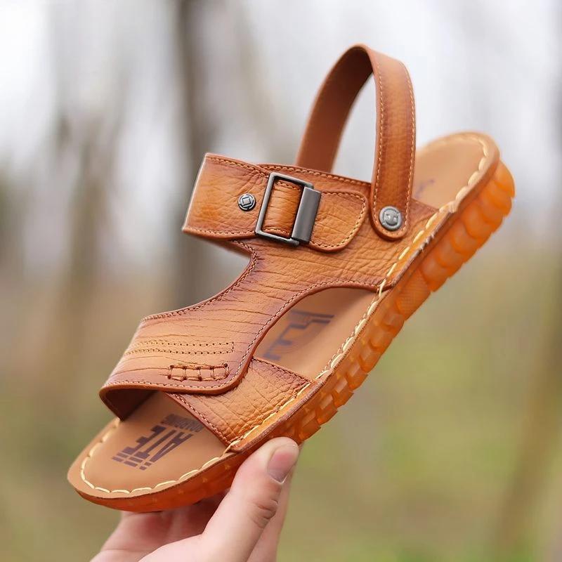 Slippers Open Daily Use Male Shoe Indoor Men's Sandal Toe 39 New Design 2024 Descount Expensives Clearance Sale Big Size Luxury