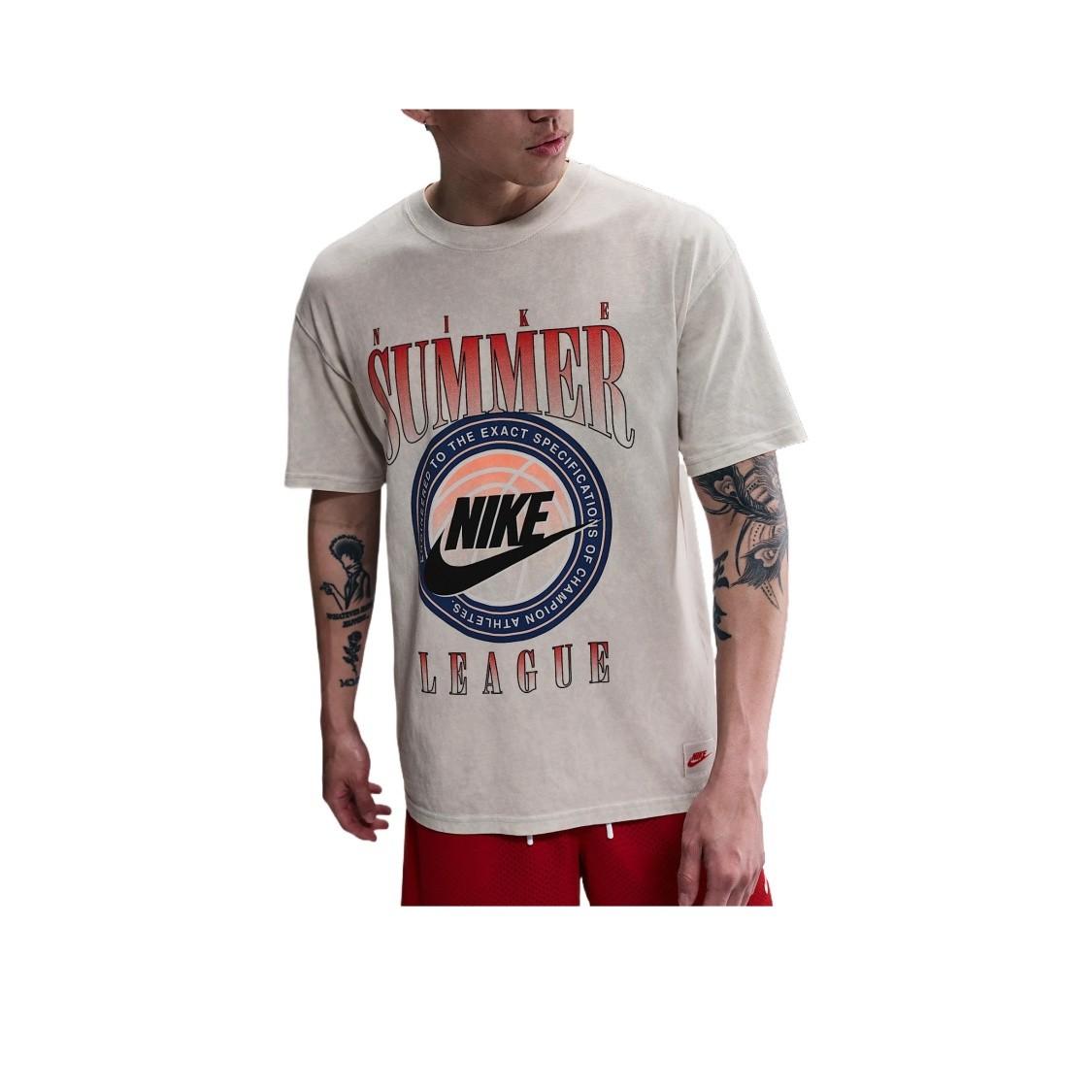 Nike Trendy Fashion Versatile Casual Short-Sleeve T-Shirt for Men, khaki XL