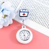 Cartoon Collar Telescopic Nurse Watch Hanging Watch Cute Girl Chest Watch Student Exam Doctor's Pocket Watch Watch