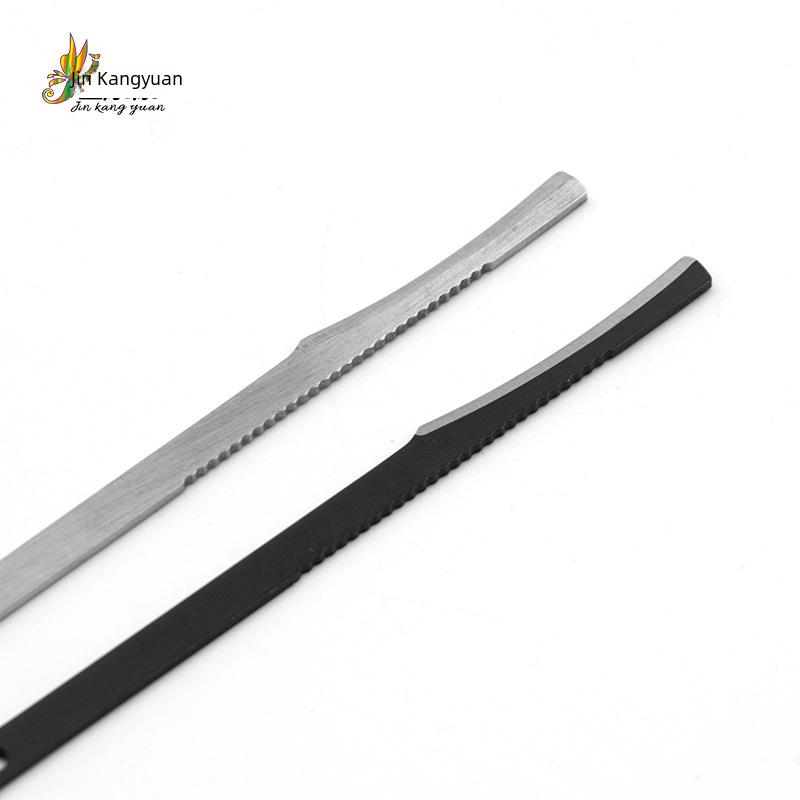 Stainless Steel Manicure & Pedicure Tool Set: Nail File, Dead Skin Fork, Double-Sided Pedicure File, and Clippers
